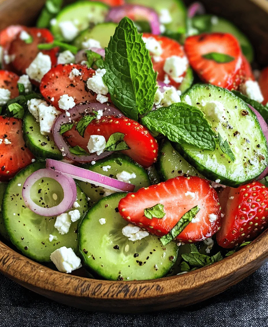 To truly appreciate the Cucumber Strawberry Salad, it’s essential to understand its key ingredients. Each component not only contributes to the dish's flavor but also brings its own nutritional benefits. Let's take a closer look at what makes this salad so enticing.
