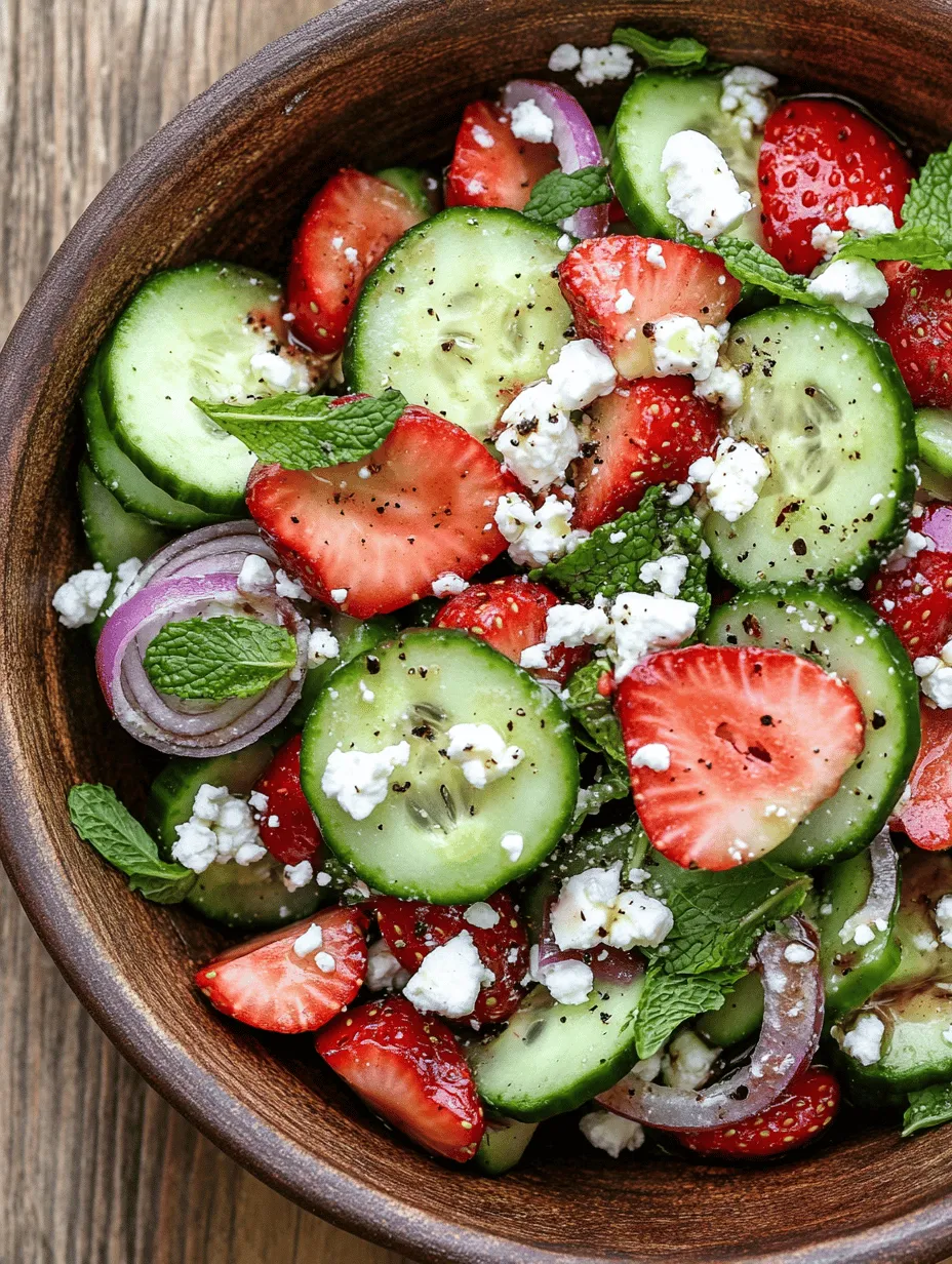 To truly appreciate the Cucumber Strawberry Salad, it’s essential to understand its key ingredients. Each component not only contributes to the dish's flavor but also brings its own nutritional benefits. Let's take a closer look at what makes this salad so enticing.
