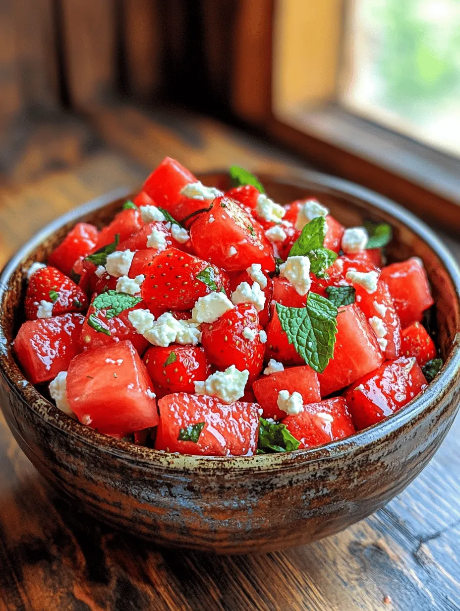 As the sun shines brightly and temperatures rise, there's nothing quite like the refreshing taste of a summer salad to keep you cool and satisfied. Summer salads are not only a feast for the eyes but also a celebration of the vibrant flavors that nature has to offer during the warm months. Among the myriad of options available, the Strawberry Watermelon Salad with Refreshing Honey stands out as a delightful and nutritious choice. This salad combines the sweetness of ripe strawberries and juicy watermelon, creating a refreshing medley that is as pleasing to the palate as it is to the eye.