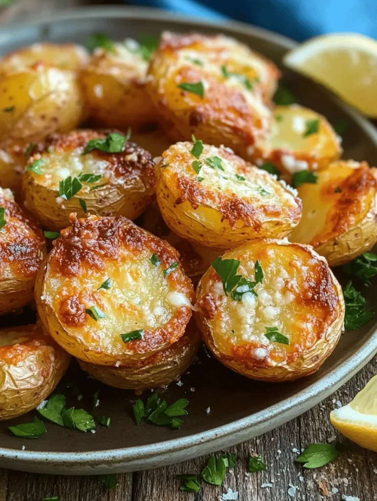 Garlic Parmesan Mini Roasted Potatoes are more than just a side dish; they are a celebration of flavor that elevates any meal. These bite-sized wonders are crispy on the outside and tender on the inside, making them a favorite among both adults and children. Whether served at a family dinner, a casual get-together, or even as a snack, these roasted potatoes are sure to please even the pickiest eaters. Their simplicity and appeal stem from the harmonious blend of garlic and Parmesan, which infuse the dish with rich, savory flavors.