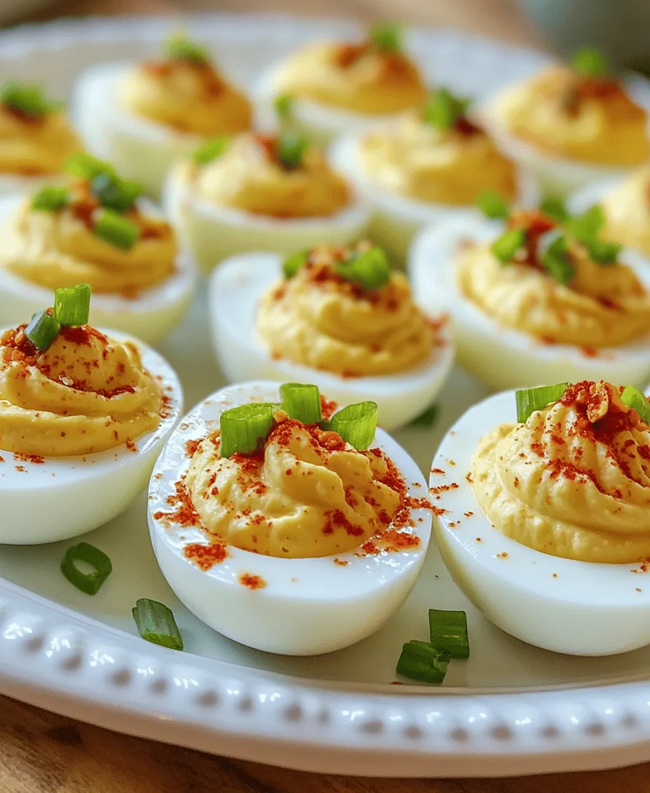 Deviled eggs are a timeless classic appetizer that has graced tables at gatherings, parties, and holidays for generations. Their creamy, tangy filling nestled within perfectly cooked egg whites makes them a beloved choice for both casual get-togethers and formal events. However, as culinary trends evolve, so do our appetites for more adventurous flavors. Enter the spicy chili garlic twist on this classic dish, which will not only satisfy your cravings but also tantalize your taste buds with a delightful kick.