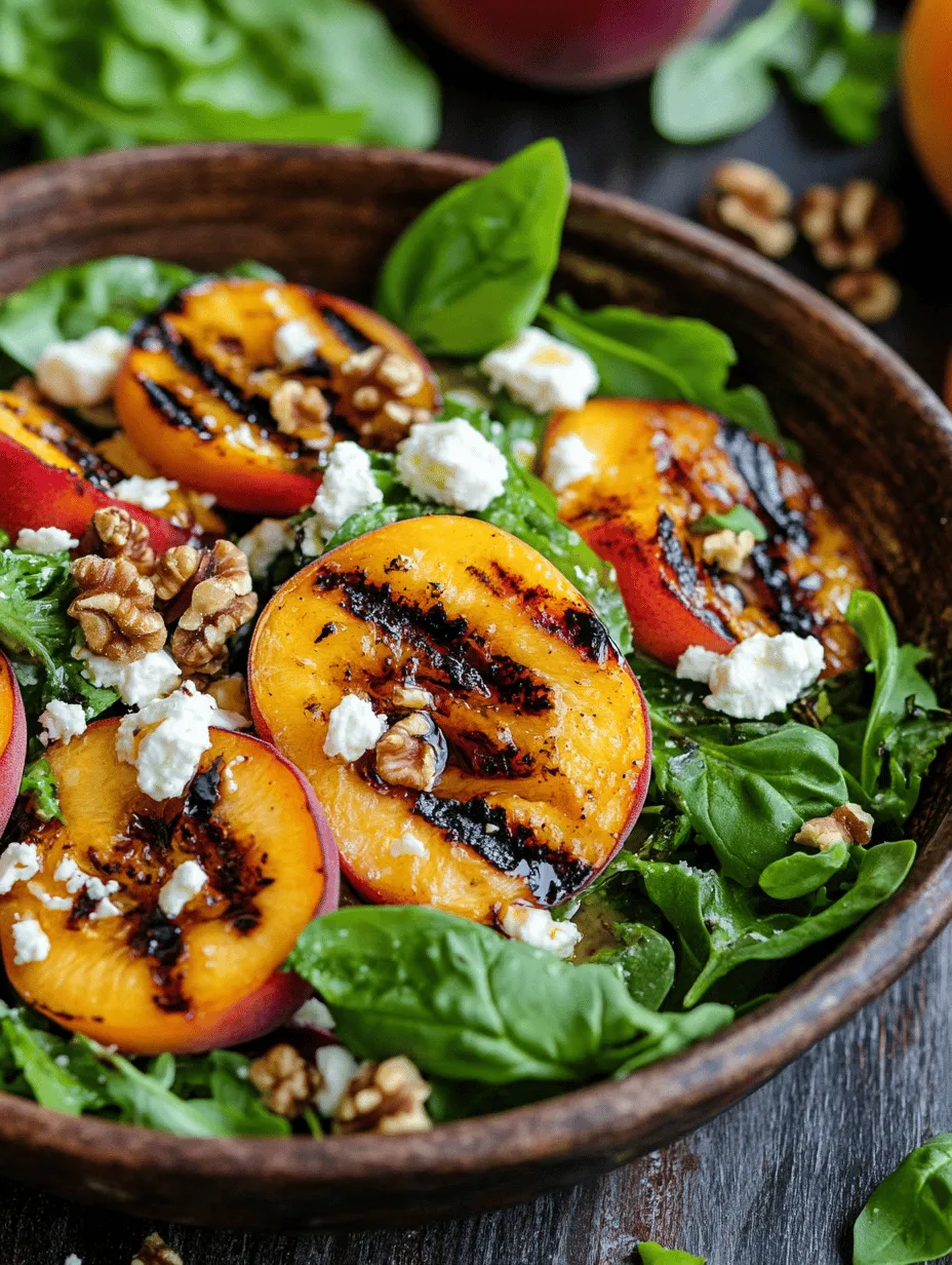 As the summer sun graces us with its warmth, the culinary world bursts into life with vibrant flavors and fresh ingredients. One dish that encapsulates the essence of this beautiful season is the Grilled Peach Salad with Honey-Lime Dressing. This salad is not merely a feast for the eyes; it is a harmonious blend of sweetness, savory goodness, and healthful ingredients that create an unforgettable dining experience. Perfect for light lunches or as a refreshing side dish at barbecues, this salad brings together the juicy flavors of grilled peaches, the crunch of fresh greens, and the creamy richness of feta cheese.