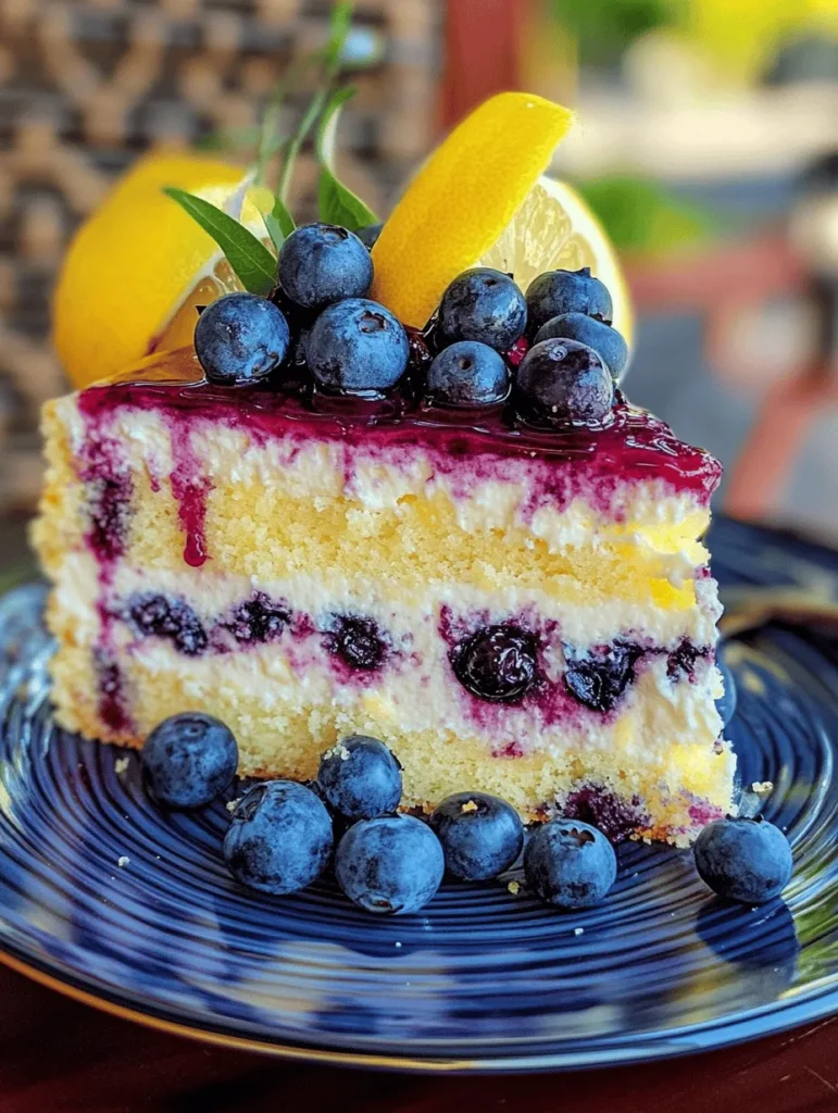 If you're searching for a dessert that perfectly blends the refreshing zing of citrus with the sweet burst of berries, look no further than the Lemon Blueberry Cheesecake Cake. This stunning dessert is not only a feast for the eyes but also a delightful treat for the taste buds. With its vibrant layers of lemon-flavored cake and creamy cheesecake, this cake is ideal for various occasions—from joyous birthday celebrations to casual afternoon gatherings. The harmonious combination of flavors captures the essence of summer and makes it a favorite among dessert lovers.