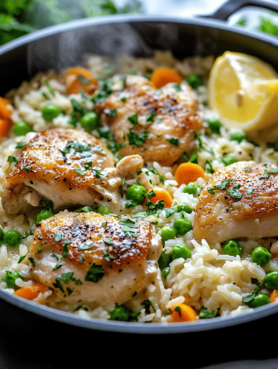 If you're searching for a weeknight dinner solution that combines flavor, nutrition, and simplicity, look no further than the One-Pot Creamy Chicken & Rice Delight. This comforting dish brings together tender pieces of chicken, fluffy rice, and a luscious creamy sauce, making it a family favorite that satisfies even the pickiest of eaters. The beauty of this recipe lies not just in its delightful taste but also in its convenience—everything cooks together in one pot, allowing for an easy cleanup and a stress-free cooking experience.