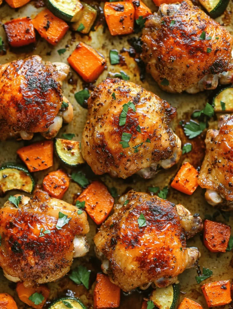 Are you ready to elevate your weeknight dinner with a dish that perfectly balances sweet, spicy, and savory flavors? Our Spicy Maple-Glazed Chicken Thighs with Roasted Vegetables is just what you need. This tantalizing recipe combines juicy, tender chicken thighs coated in a luscious maple glaze, paired with an array of vibrant roasted vegetables. Not only is this dish a feast for the senses, but it also brings a wealth of health benefits to the table, making it a fantastic choice for families looking to eat well without sacrificing flavor.