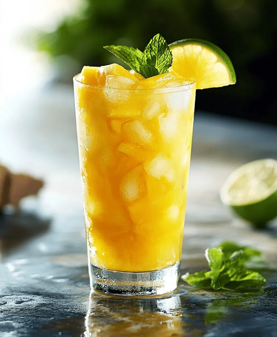 As the sun shines brightly and the temperatures rise, there’s nothing quite like a refreshing beverage to quench your thirst and lift your spirits. Tropical beverages, with their vibrant flavors and cooling properties, are perfect companions during the hot summer months. Among the many delightful concoctions that capture the essence of summer, the Tropical Mango Pineapple Cooler stands out as a tantalizing option. This drink combines the sweetness of ripe mangoes and juicy pineapples, creating a flavor explosion that transports you straight to a sun-drenched beach paradise.