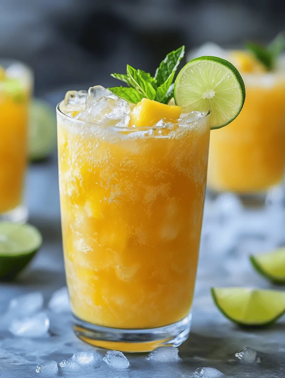 As the sun shines brightly and the temperatures rise, there’s nothing quite like a refreshing beverage to quench your thirst and lift your spirits. Tropical beverages, with their vibrant flavors and cooling properties, are perfect companions during the hot summer months. Among the many delightful concoctions that capture the essence of summer, the Tropical Mango Pineapple Cooler stands out as a tantalizing option. This drink combines the sweetness of ripe mangoes and juicy pineapples, creating a flavor explosion that transports you straight to a sun-drenched beach paradise.