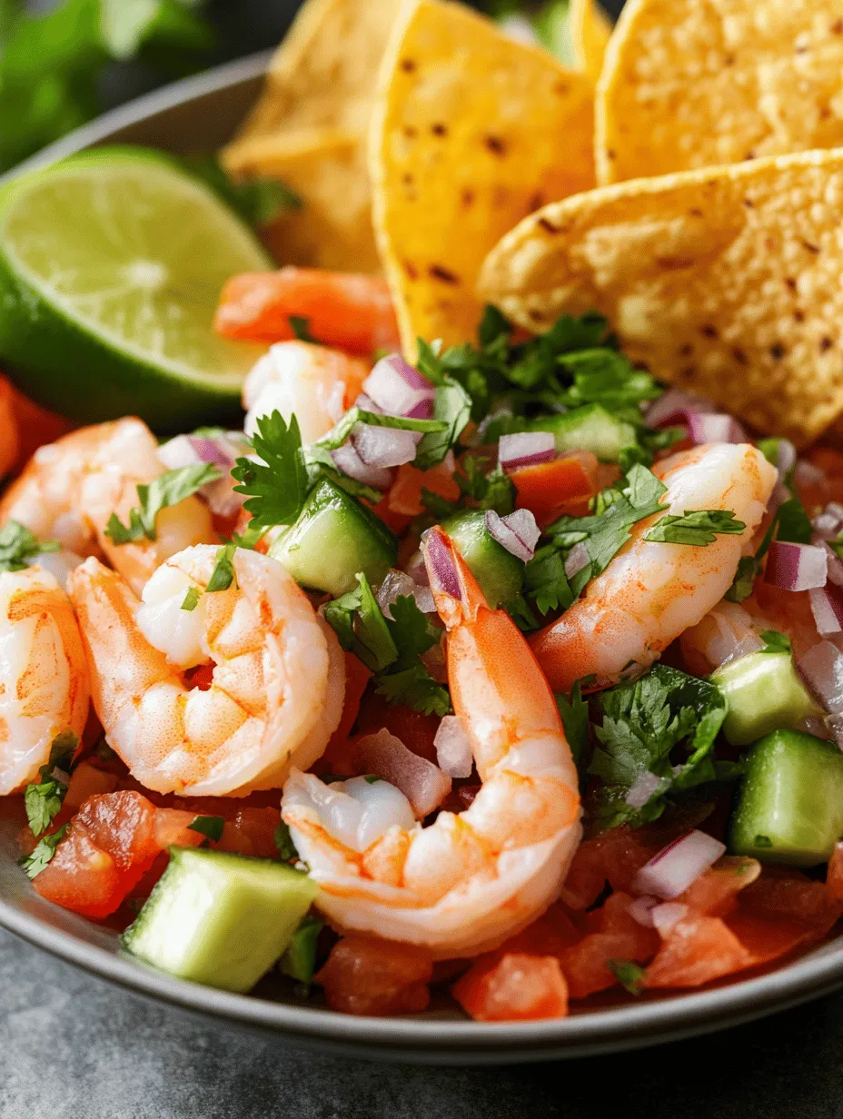 Ceviche is a beloved dish that embodies the essence of Mexican cuisine, celebrated for its vibrant flavors and refreshing textures. This traditional dish is made by marinating seafood in citrus juices, with lime juice being the primary choice. The acid in the lime juice "cooks" the seafood, transforming it into a dish that is both delicate and zesty. Among the many variations, shrimp ceviche stands out for its succulent texture and the ability to capture the flavors of the ocean.