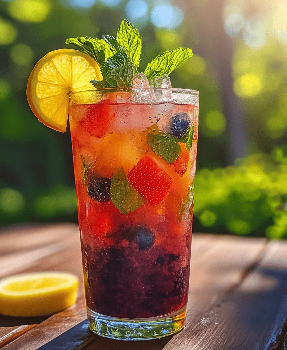 The beauty of the Fizzy Fruit Delight lies in its wholesome ingredients. Each component plays a vital role in creating a drink that is not only delicious but also beneficial for your health. Let's take a closer look at the main ingredients that come together to make this refreshing beverage.