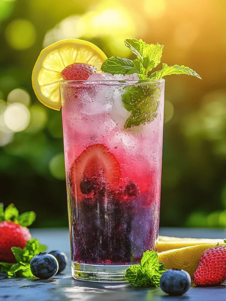 The beauty of the Fizzy Fruit Delight lies in its wholesome ingredients. Each component plays a vital role in creating a drink that is not only delicious but also beneficial for your health. Let's take a closer look at the main ingredients that come together to make this refreshing beverage.