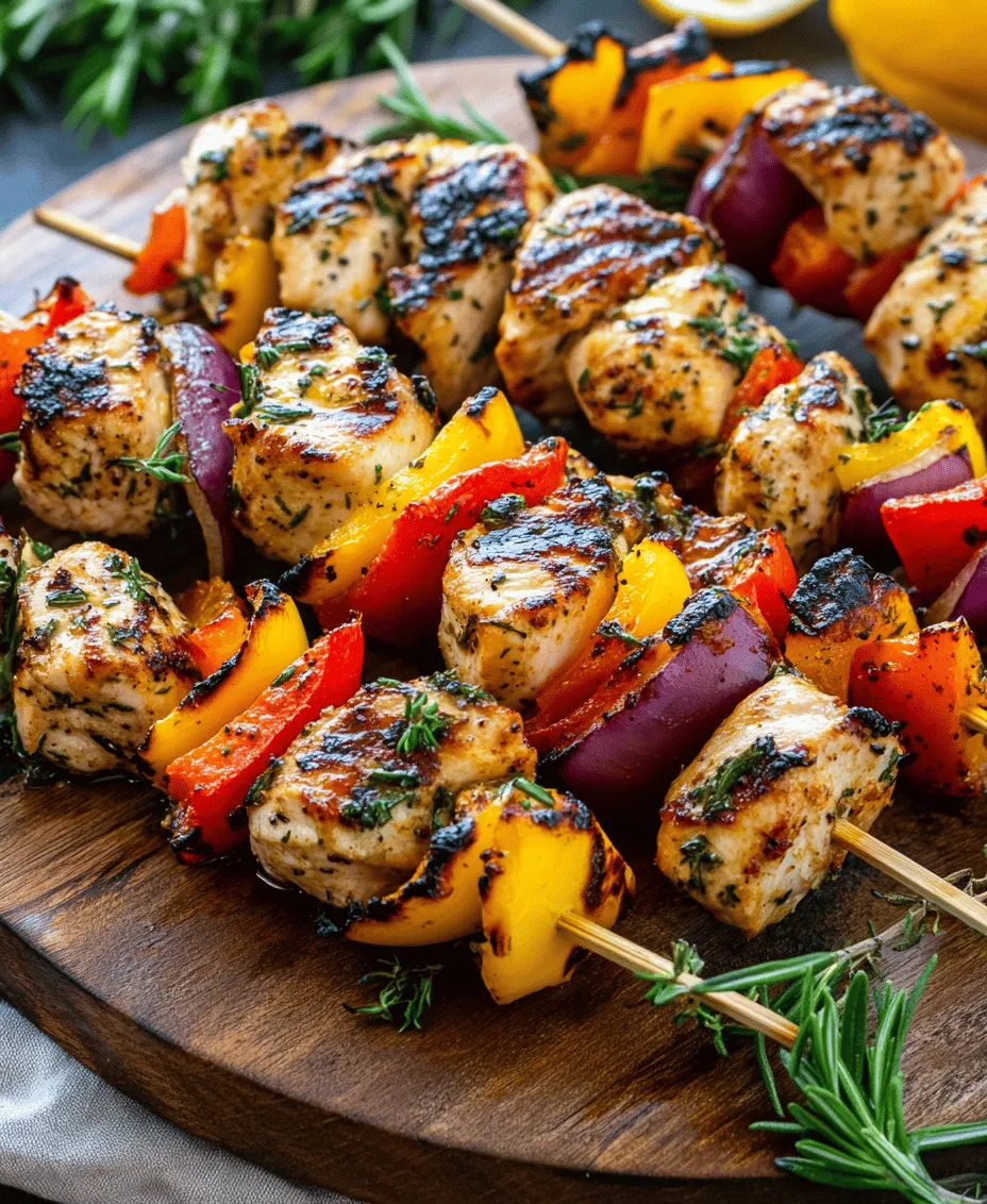 At its core, Grilled Lemon Herb Chicken Skewers are all about celebrating fresh, vibrant flavors. The acidity of freshly squeezed lemon juice and the fragrant aroma of herbs combine to create a symphony of tastes that elevate the chicken to a whole new level. This dish is not only a feast for the taste buds but also a visual treat, as the colorful skewers are a lovely addition to any table setting.