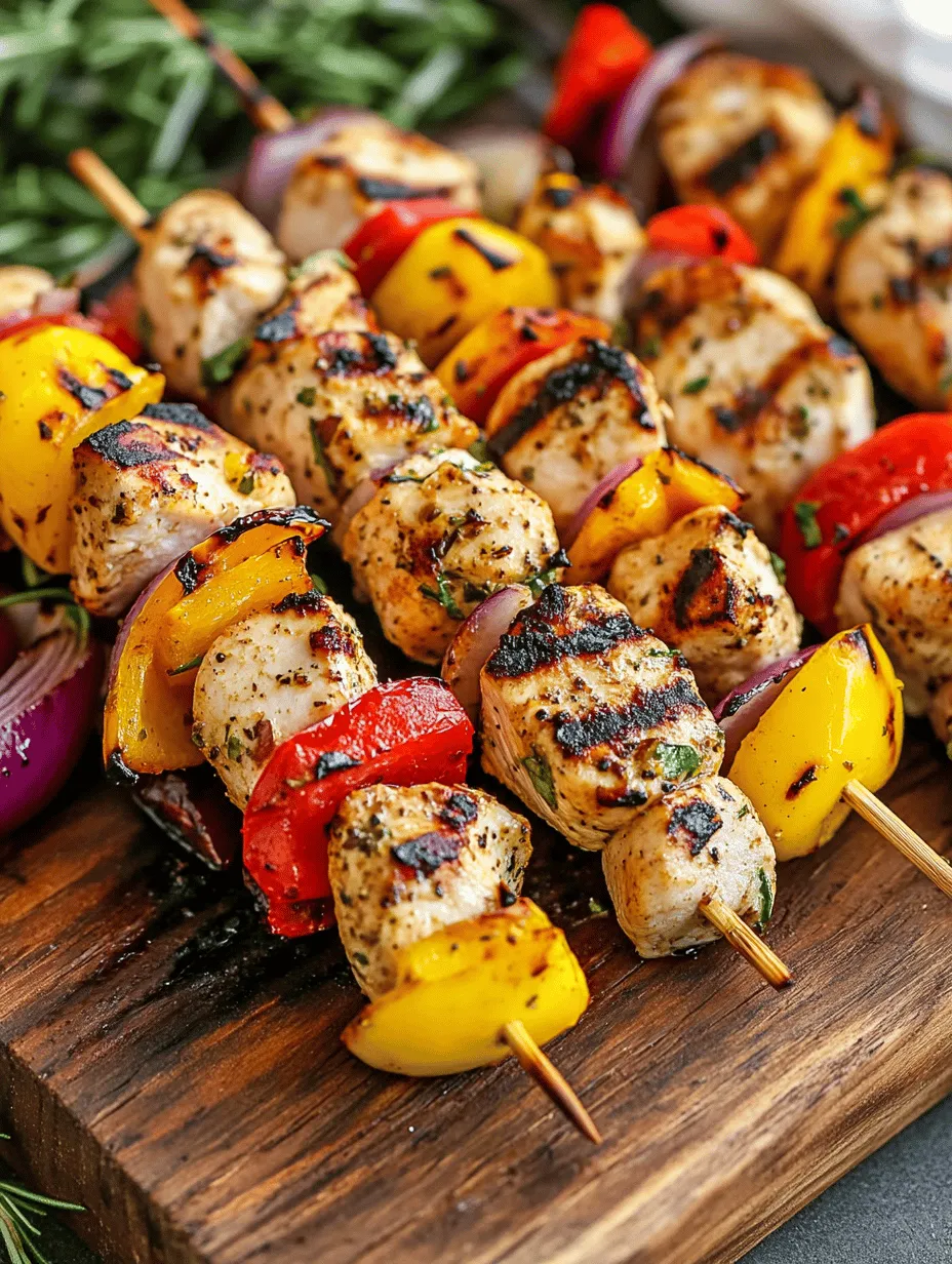 At its core, Grilled Lemon Herb Chicken Skewers are all about celebrating fresh, vibrant flavors. The acidity of freshly squeezed lemon juice and the fragrant aroma of herbs combine to create a symphony of tastes that elevate the chicken to a whole new level. This dish is not only a feast for the taste buds but also a visual treat, as the colorful skewers are a lovely addition to any table setting.
