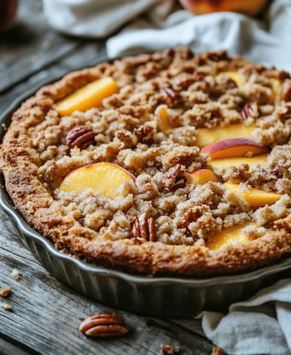 When you think of Southern cuisine, images of hearty dishes and comforting desserts spring to mind. One standout treat that embodies the essence of the South is the Southern Peach Crumb Cake. This delightful cake is not just a dessert; it's a celebration of seasonal flavors, family gatherings, and cherished memories. The Southern Peach Crumb Cake combines the moist, tender crumb of a cake with a crunchy, buttery topping, making it a favorite choice for summer gatherings, potlucks, or simply enjoying with a cup of coffee on a lazy afternoon.