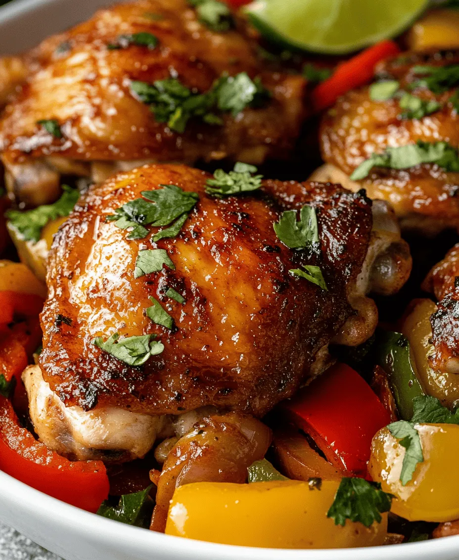 If you're looking to elevate your weeknight dinners with a dish that is both comforting and bursting with flavor, Sweet and Spicy Chicken Thighs with Bell Peppers is a perfect choice. This dish combines the succulence of chicken thighs with the vibrant colors and flavors of bell peppers, creating a visually appealing and delicious meal that is sure to impress your family and friends. The unique balance of sweetness from honey and the heat from spices creates a savory glaze that envelops the chicken, making every bite a delightful experience.