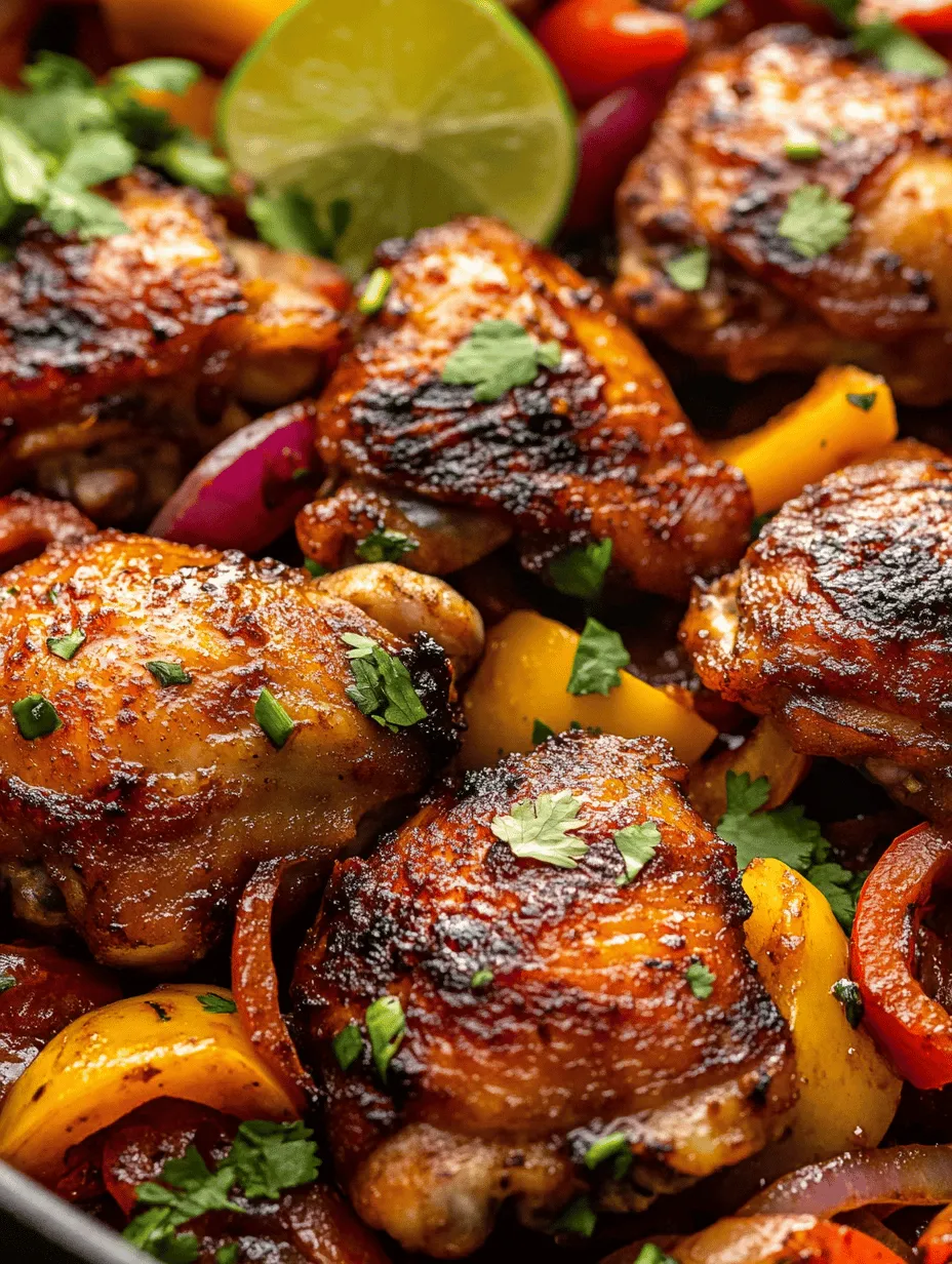 If you're looking to elevate your weeknight dinners with a dish that is both comforting and bursting with flavor, Sweet and Spicy Chicken Thighs with Bell Peppers is a perfect choice. This dish combines the succulence of chicken thighs with the vibrant colors and flavors of bell peppers, creating a visually appealing and delicious meal that is sure to impress your family and friends. The unique balance of sweetness from honey and the heat from spices creates a savory glaze that envelops the chicken, making every bite a delightful experience.