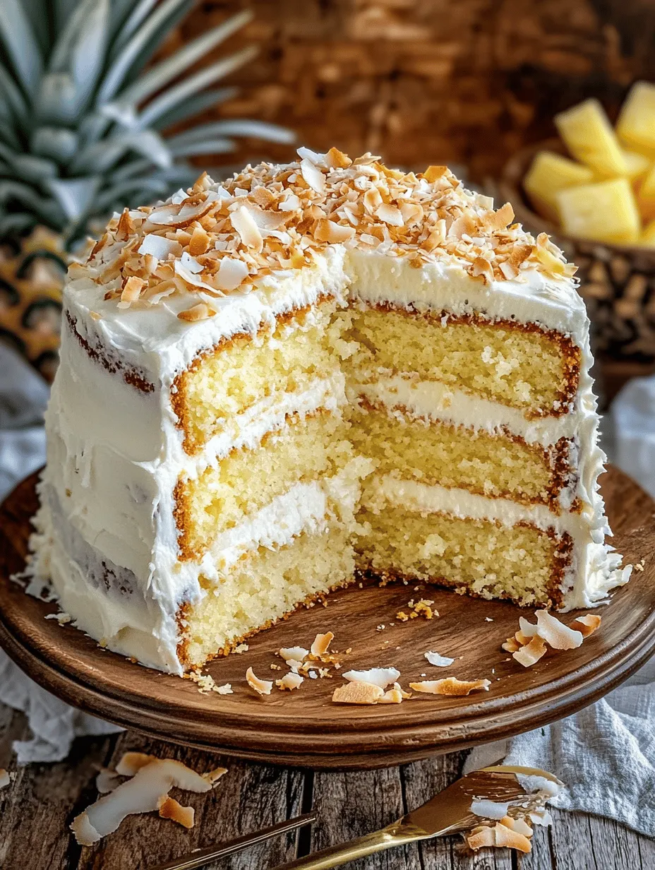 If you're looking to bring a taste of the tropics to your next gathering, look no further than the Pina Colada Layer Cake. This delightful dessert captures the essence of the classic Pina Colada cocktail, transforming it into a luxurious cake that is perfect for summer parties, birthdays, or any celebration that calls for a touch of festivity. With its luscious layers of moist cake, rich coconut frosting, and bursts of sweet pineapple, this cake is sure to impress your guests and transport their taste buds straight to a sun-soaked beach.