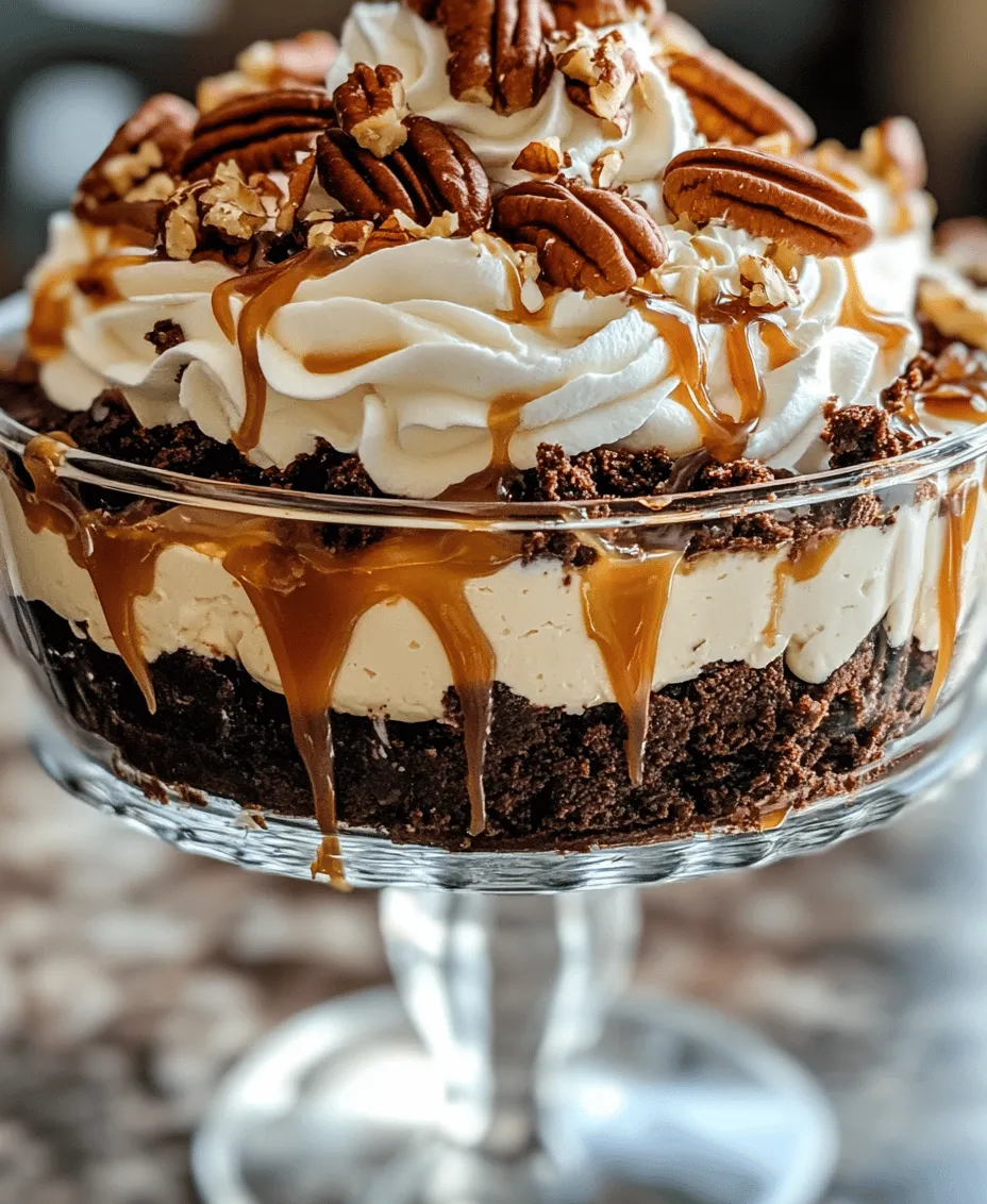 Dessert trifles are a delightful way to present a variety of flavors and textures in a single dish. Often characterized by their layered structure, trifles offer a visual feast that tantalizes the taste buds and makes for an impressive centerpiece at any gathering. Among the myriad of trifle options, the Caramel Cheesecake Brownie Trifle stands out as a true indulgence. This dessert combines the rich, fudgy goodness of brownies with the creamy, lusciousness of cheesecake, all drizzled with a decadent caramel sauce. The result is a harmonious blend of flavors that is as pleasing to the palate as it is to the eye.