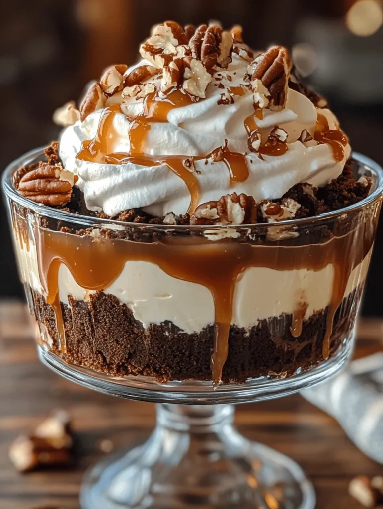 Dessert trifles are a delightful way to present a variety of flavors and textures in a single dish. Often characterized by their layered structure, trifles offer a visual feast that tantalizes the taste buds and makes for an impressive centerpiece at any gathering. Among the myriad of trifle options, the Caramel Cheesecake Brownie Trifle stands out as a true indulgence. This dessert combines the rich, fudgy goodness of brownies with the creamy, lusciousness of cheesecake, all drizzled with a decadent caramel sauce. The result is a harmonious blend of flavors that is as pleasing to the palate as it is to the eye.
