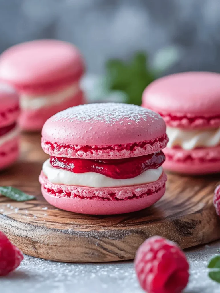 Macarons are beloved French pastries that have captured the hearts and taste buds of dessert lovers around the world. These delicate confections, known for their vibrant colors and crisp exteriors, are a staple in patisseries and cafes across France. Traditionally made with almond flour, egg whites, and sugar, macarons are celebrated for their chewy texture and rich fillings. Among the myriad of flavors available, raspberry macarons stand out as a delightful twist on the classic, offering a refreshing tartness that complements the sweetness of the meringue perfectly.