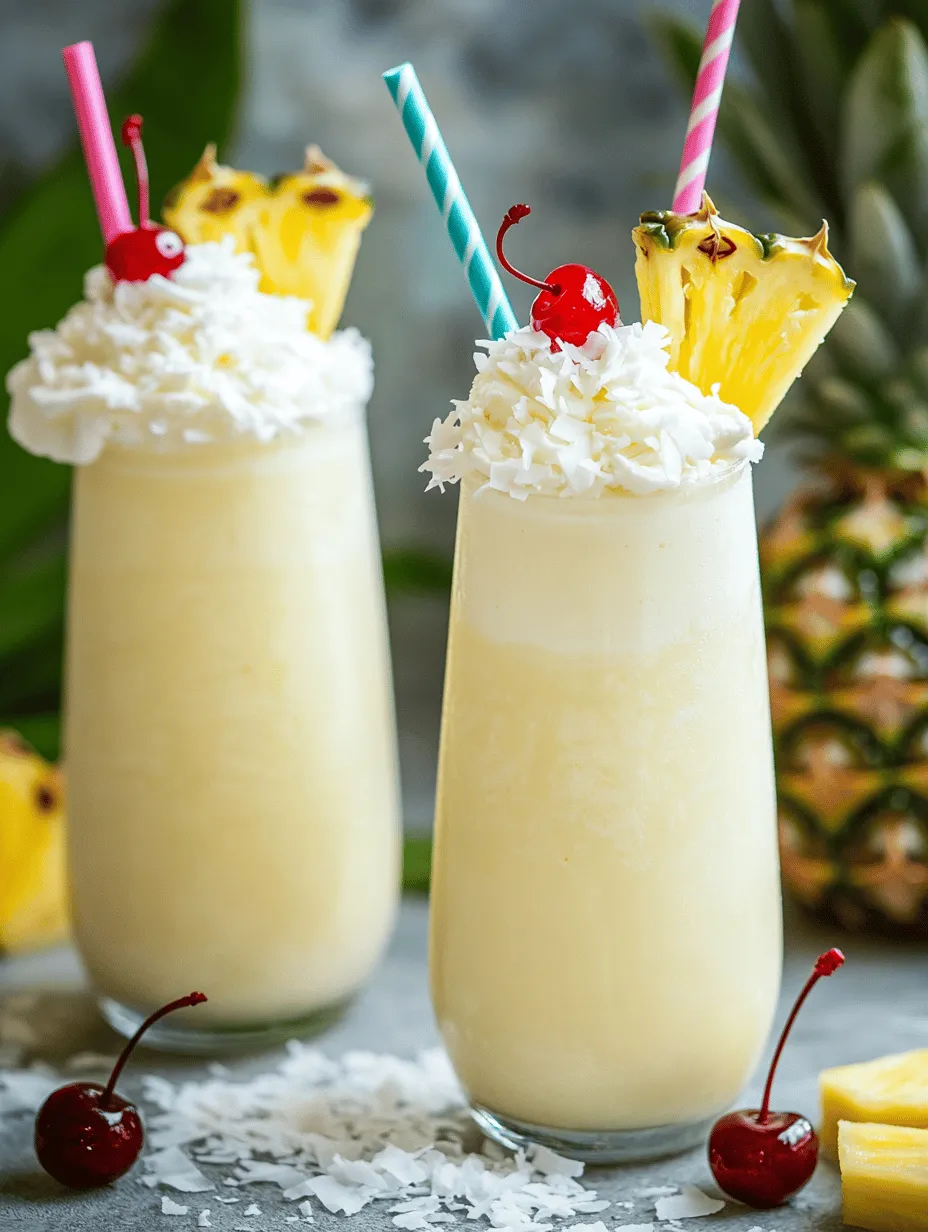 Imagine the sun-soaked beaches of the Caribbean, where the gentle sound of waves lapping at the shore harmonizes with the sweet, tropical aroma of ripe pineapples and creamy coconut. This blissful experience is encapsulated in the delightful Tropical Bliss Pina Colada Milkshake, a concoction that marries the refreshing qualities of a classic milkshake with the exotic flavors of a traditional pina colada. This milkshake is not just a treat; it's a mini-vacation in a glass, perfect for cooling down on a hot day or simply indulging in a moment of bliss.