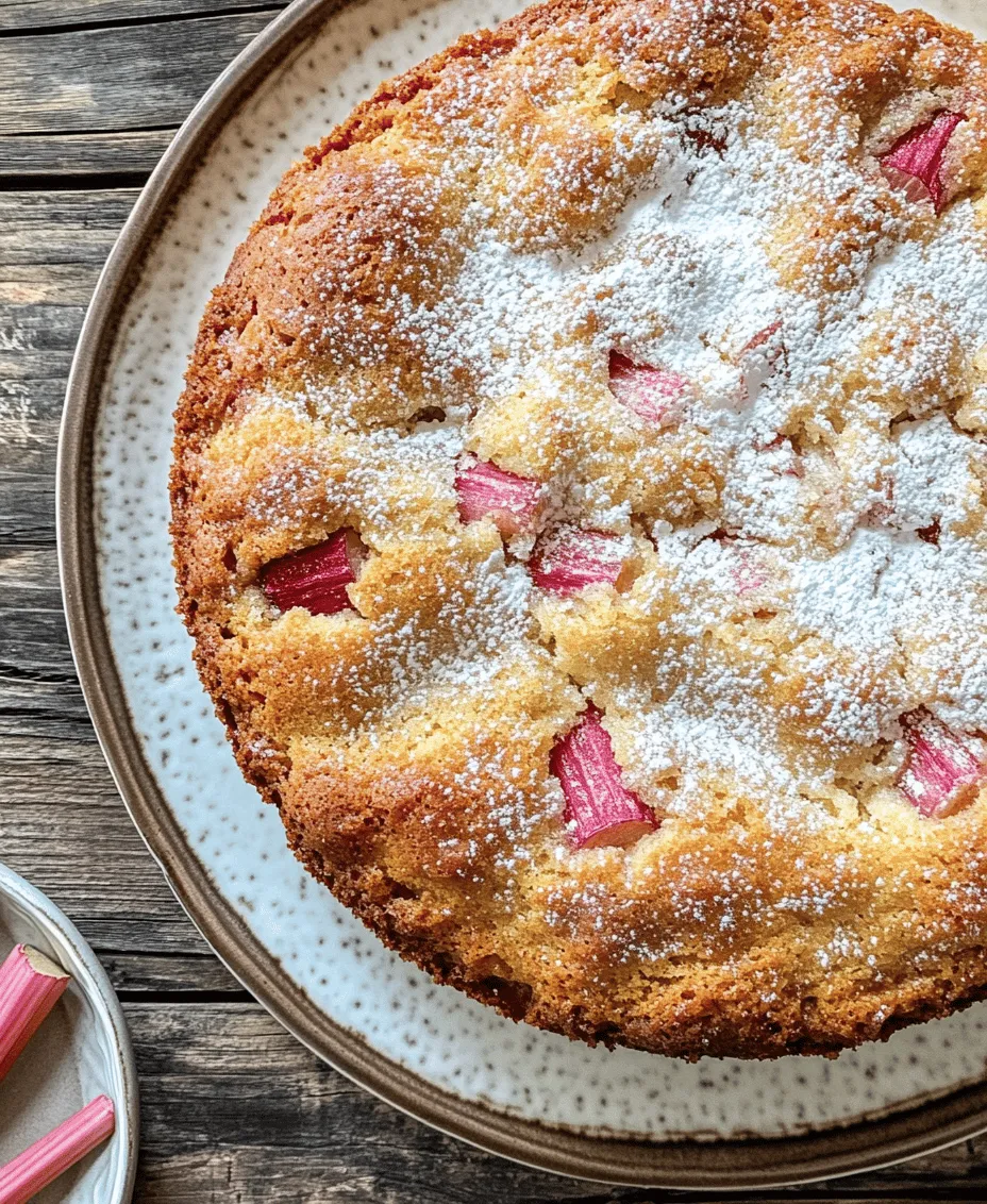 Rhubarb Sour Cream Coffee Cake is a delightful treat that beautifully marries the unique sweet and tart flavors of rhubarb with a moist and tender cake base. This delightful dessert is perfect for any occasion, whether you are hosting a brunch, enjoying an afternoon tea, or simply satisfying your craving for something sweet. The combination of tangy rhubarb and rich sour cream creates a cake that is not only delicious but also incredibly versatile. It pairs wonderfully with a steaming cup of coffee or tea, making it a favorite for gatherings and cozy afternoons alike.