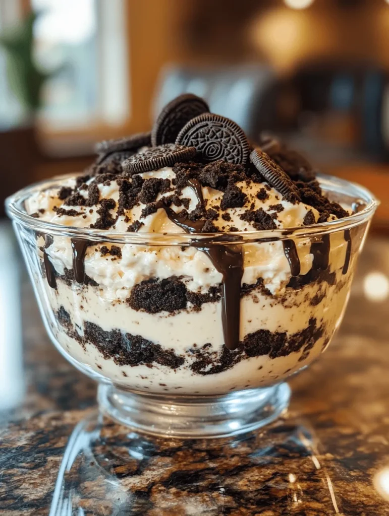 Oreo Pudding Delight is a dessert that has captured the hearts of many, becoming a go-to choice for those seeking a sweet treat that combines the flavors of creamy vanilla pudding and crunchy chocolate cookies. This no-bake dessert is not just easy to prepare; it’s also incredibly versatile, making it perfect for various occasions. Whether you’re hosting a family gathering, celebrating a birthday, or simply satisfying a sweet craving, Oreo Pudding Delight is sure to impress both friends and family alike.