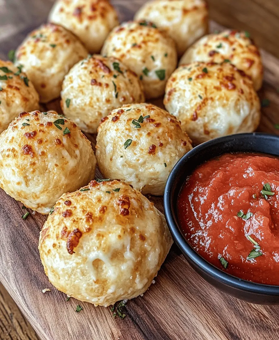 If you're on the lookout for a fun and delicious appetizer that will impress your guests or simply elevate your family movie night, look no further than cheesy pizza dough balls served with marinara dip. This delightful recipe combines the universally loved flavors of pizza into a handheld, bite-sized treat that is sure to please both kids and adults alike. With a crispy exterior and a gooey, cheesy center, these dough balls bring a unique twist to traditional pizza, making them an irresistibly tasty option for any occasion.