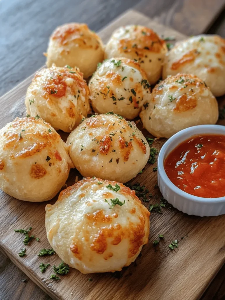 If you're on the lookout for a fun and delicious appetizer that will impress your guests or simply elevate your family movie night, look no further than cheesy pizza dough balls served with marinara dip. This delightful recipe combines the universally loved flavors of pizza into a handheld, bite-sized treat that is sure to please both kids and adults alike. With a crispy exterior and a gooey, cheesy center, these dough balls bring a unique twist to traditional pizza, making them an irresistibly tasty option for any occasion.