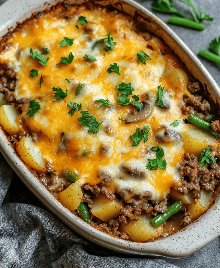 Hobo Casserole with Ground Beef & Potatoes is a comforting and hearty meal that has garnered a loyal following among home cooks across the country. This dish embodies the essence of convenience without sacrificing flavor, making it a go-to option for busy weeknights or family gatherings. With its roots deeply embedded in rustic cooking traditions, Hobo Casserole represents a delicious blend of ground beef, potatoes, and a medley of vegetables, all layered together to create a satisfying one-pot meal that warms the heart and delights the palate.