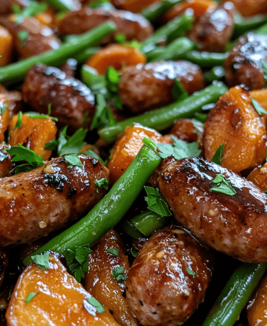 If you're looking for a delicious and satisfying meal that requires minimal effort and maximum flavor, look no further than Honey Garlic Sausage Sweet Potatoes. This delightful one-pan dish brings together the earthy sweetness of roasted sweet potatoes, the savory richness of smoked sausage, and the sticky, aromatic allure of a honey garlic sauce. Perfect for busy weeknights or casual gatherings, this recipe is not only easy to prepare but also packed with wholesome ingredients that offer a host of nutritional benefits.