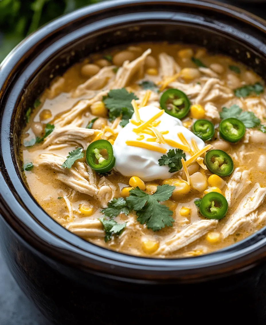 In the world of comfort food, few dishes can rival the heartwarming embrace of a warm bowl of chili. Our Savory Crockpot White Chicken Chili Delight stands out as a delightful option that not only warms the soul but also tantalizes the taste buds with its unique blend of flavors. This dish is the epitome of convenience and taste, making it an ideal meal for any occasion—be it a family dinner, a gathering with friends, or a cozy night in.